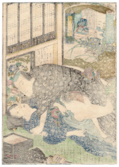 FIFTY-FOUR CHAPTERS OF FLOATING WORLD GENJI: EPHEMERIDS (Utagawa Kunimori II)