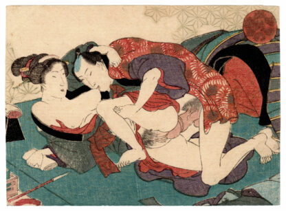 BACKSTAGE LOVE IN PRESENT TIMES: BREAST SUCKLING (Utagawa School)