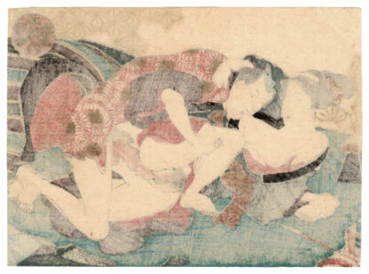 BACKSTAGE LOVE IN PRESENT TIMES: BREAST SUCKLING (Utagawa School)