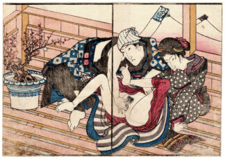 COMPARISON OF FIGURES: LOVERS AND KITES (Teisai Sencho)